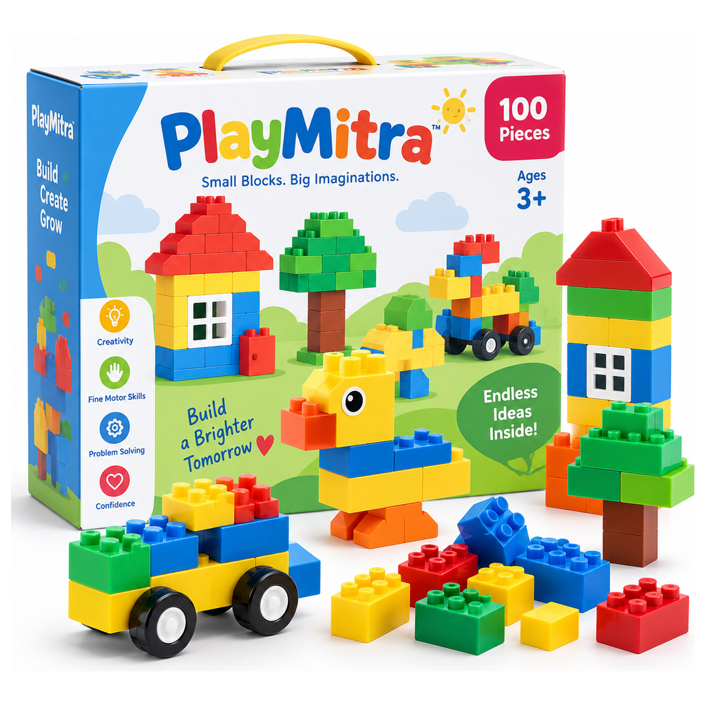 BuildMaster 120-Piece Building Blocks Set