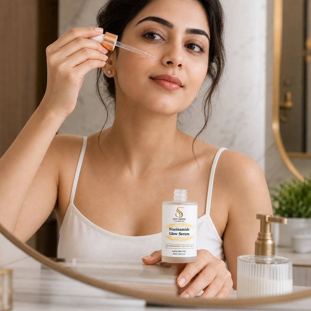 Niacinamide Glow Serum human-touch Lifestyle image