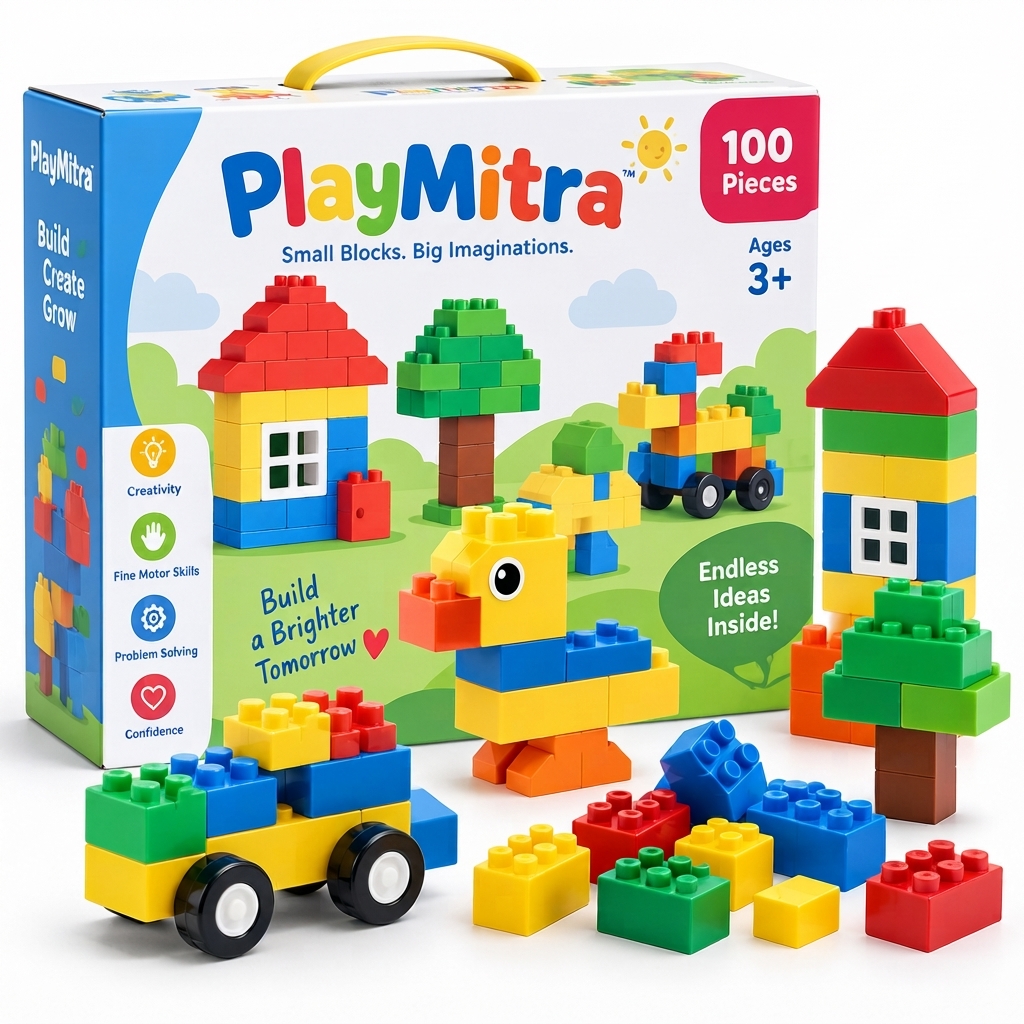 BuildMaster 120-Piece Building Blocks Set