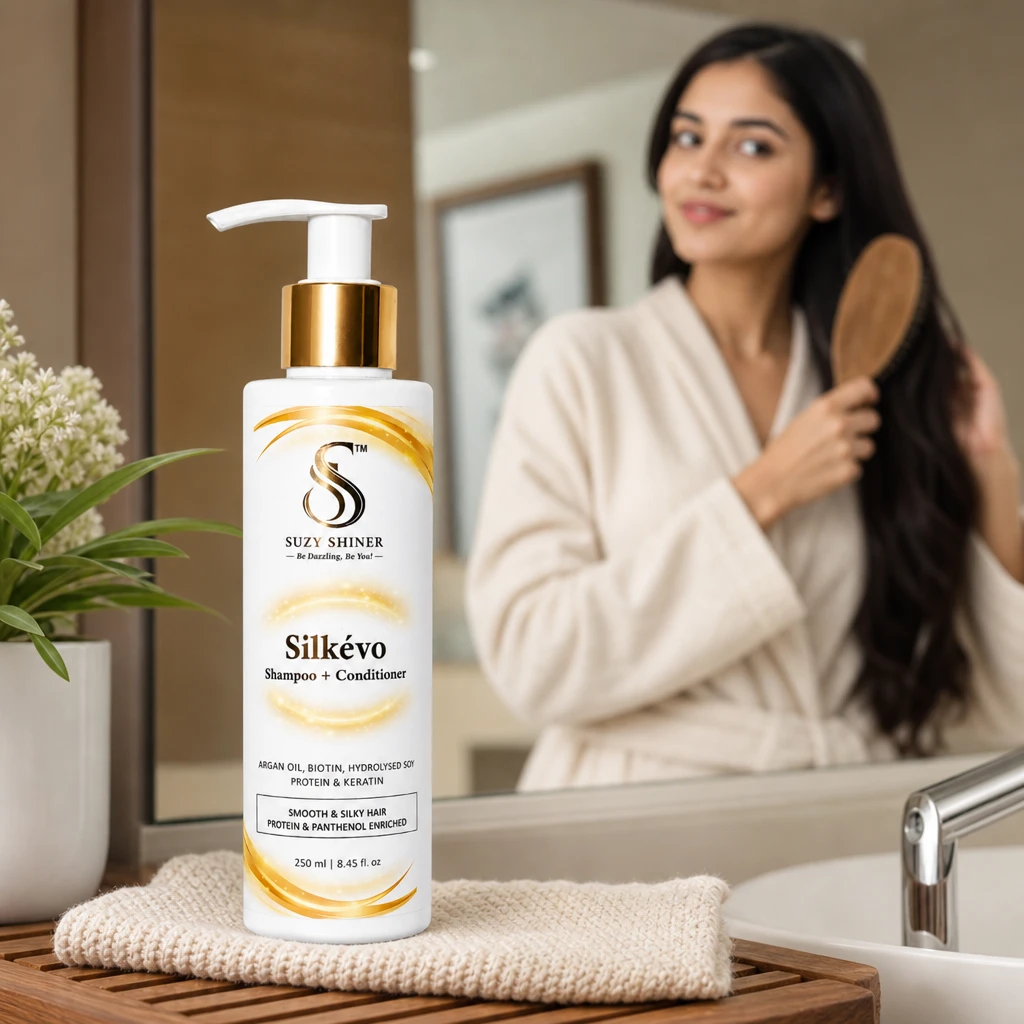 Silkévo Shampoo + Conditioner human-touch Lifestyle image