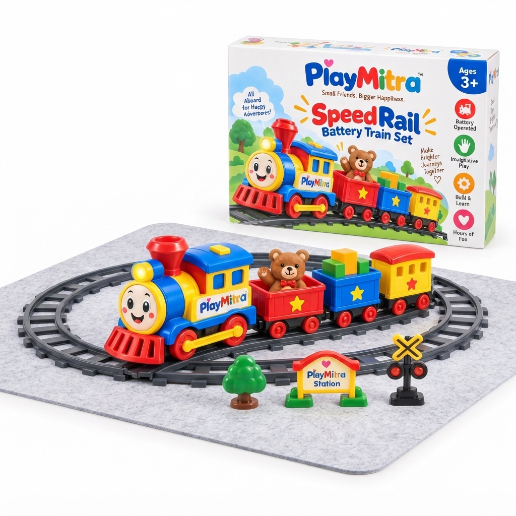 RailFun Battery Operated Toy Train Set