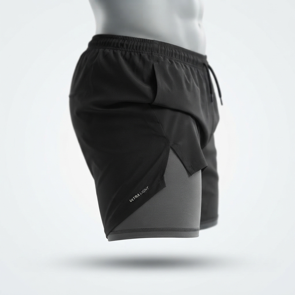 Fuaark 2 in 1 Complresion Shorts