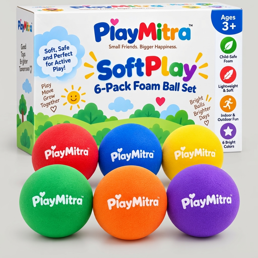 SoftPlay 6-Pack Foam Ball Set