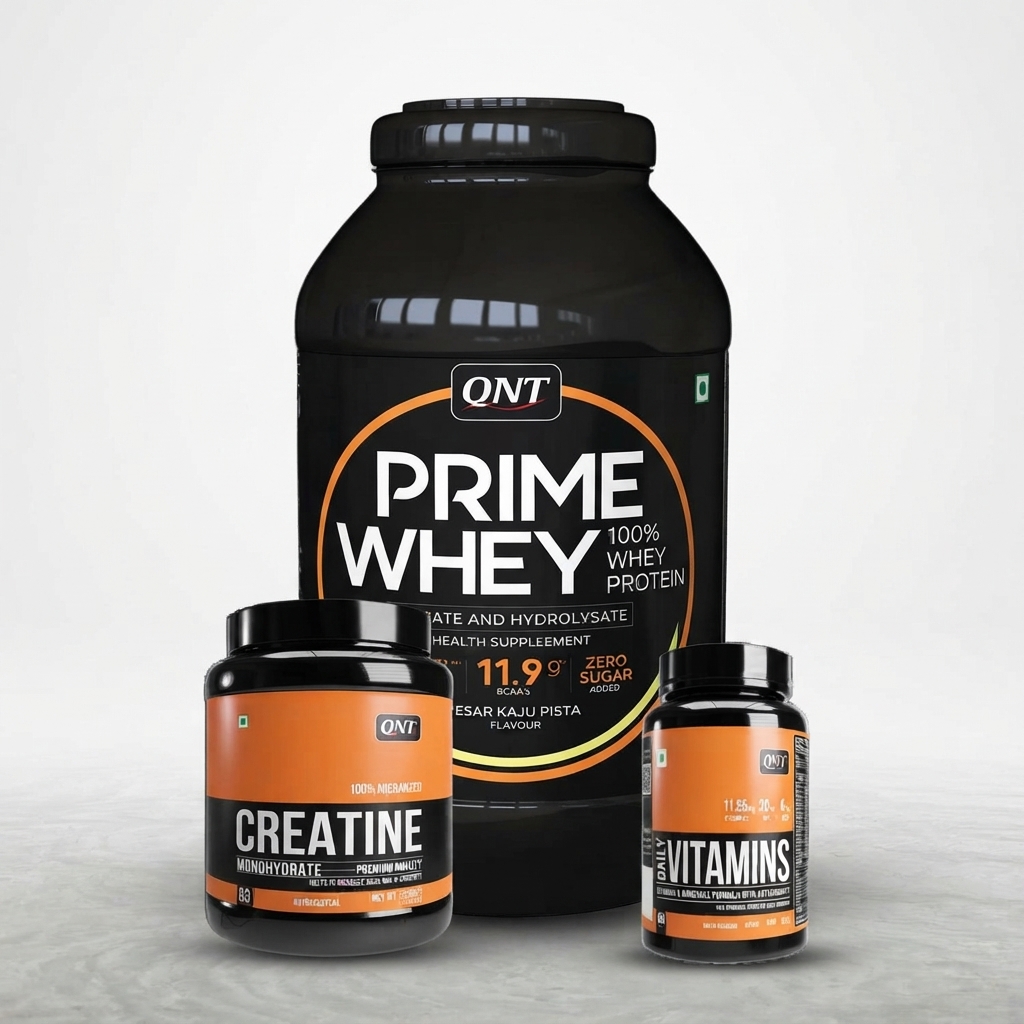QNT Combo - 2kg Prime Whey, Multivitamin, 250g Creatine