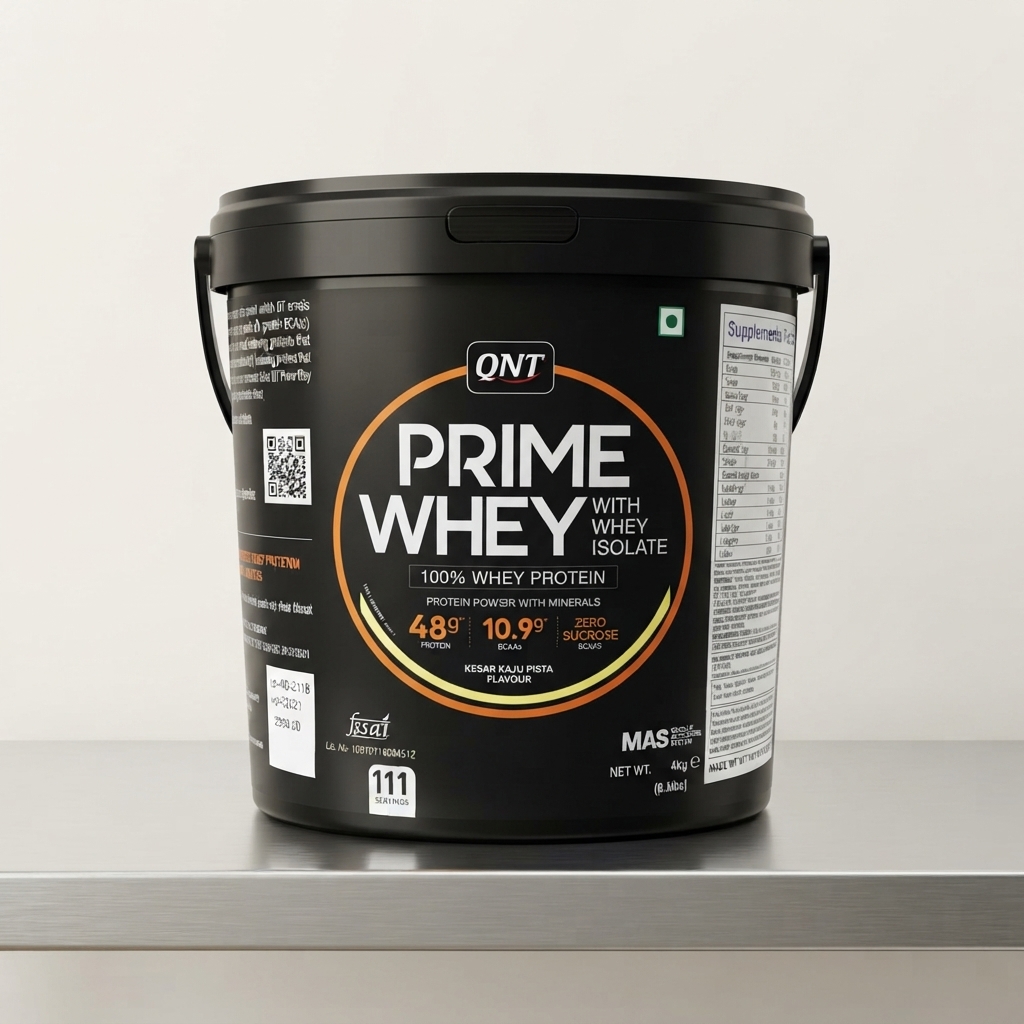 QNT Prime Whey 4kg - Kesar Kaju Pista