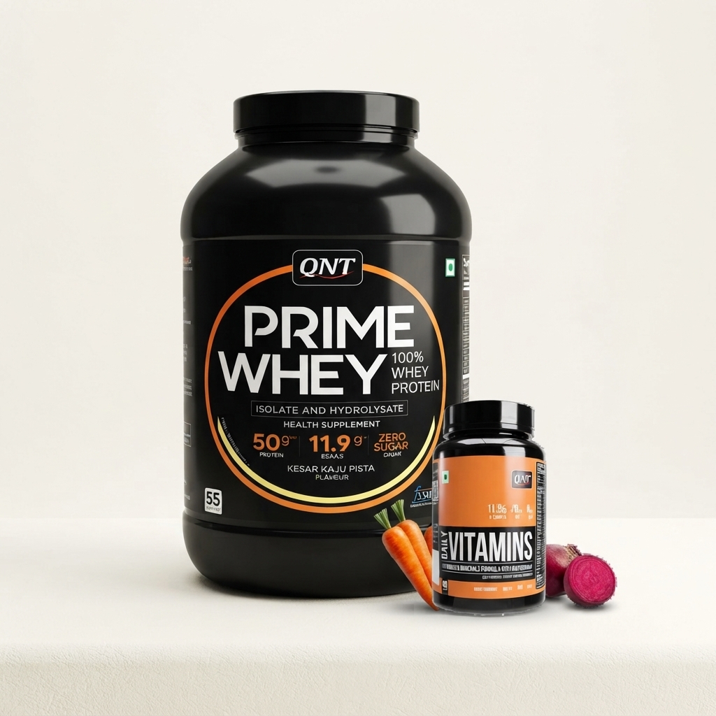 QNT Combo - 2kg Prime Whey, Multivitamin