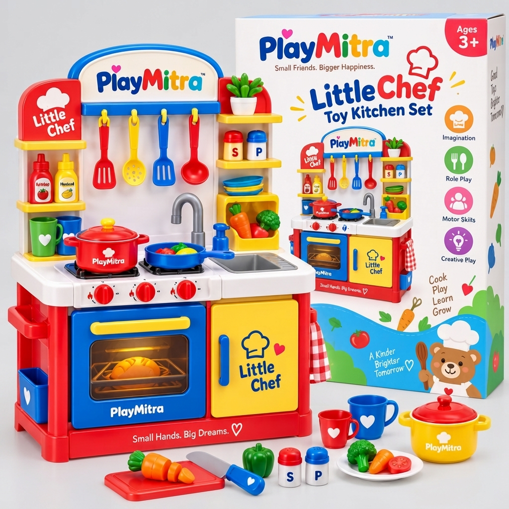 LittleChef 32-Piece Toy Kitchen Set