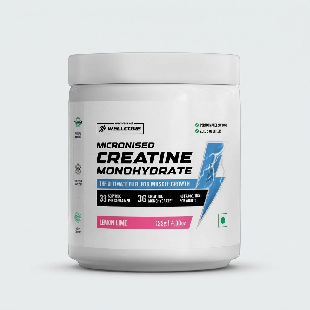 Wellcore Creatine - 122g - Lemon Lime